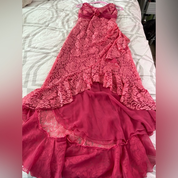 Pronovias Dresses & Skirts - Pronovias Pink Lace Formal Dress. Size 8.